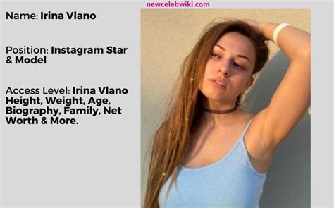 irina vlano|Irina Vlano Biography, Wiki, Boyfriend, Net Worth, Height & More